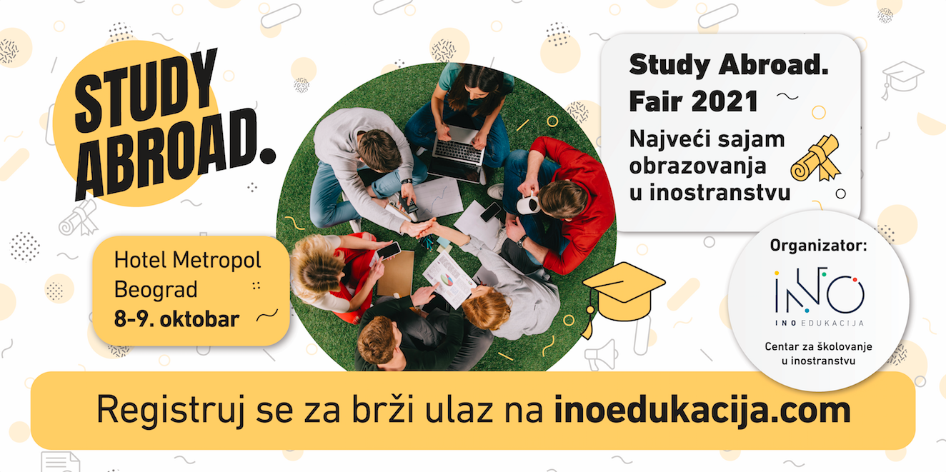 Study Abroad. Fair 2021 - najveći sajam obrazovanja u inostranstvu