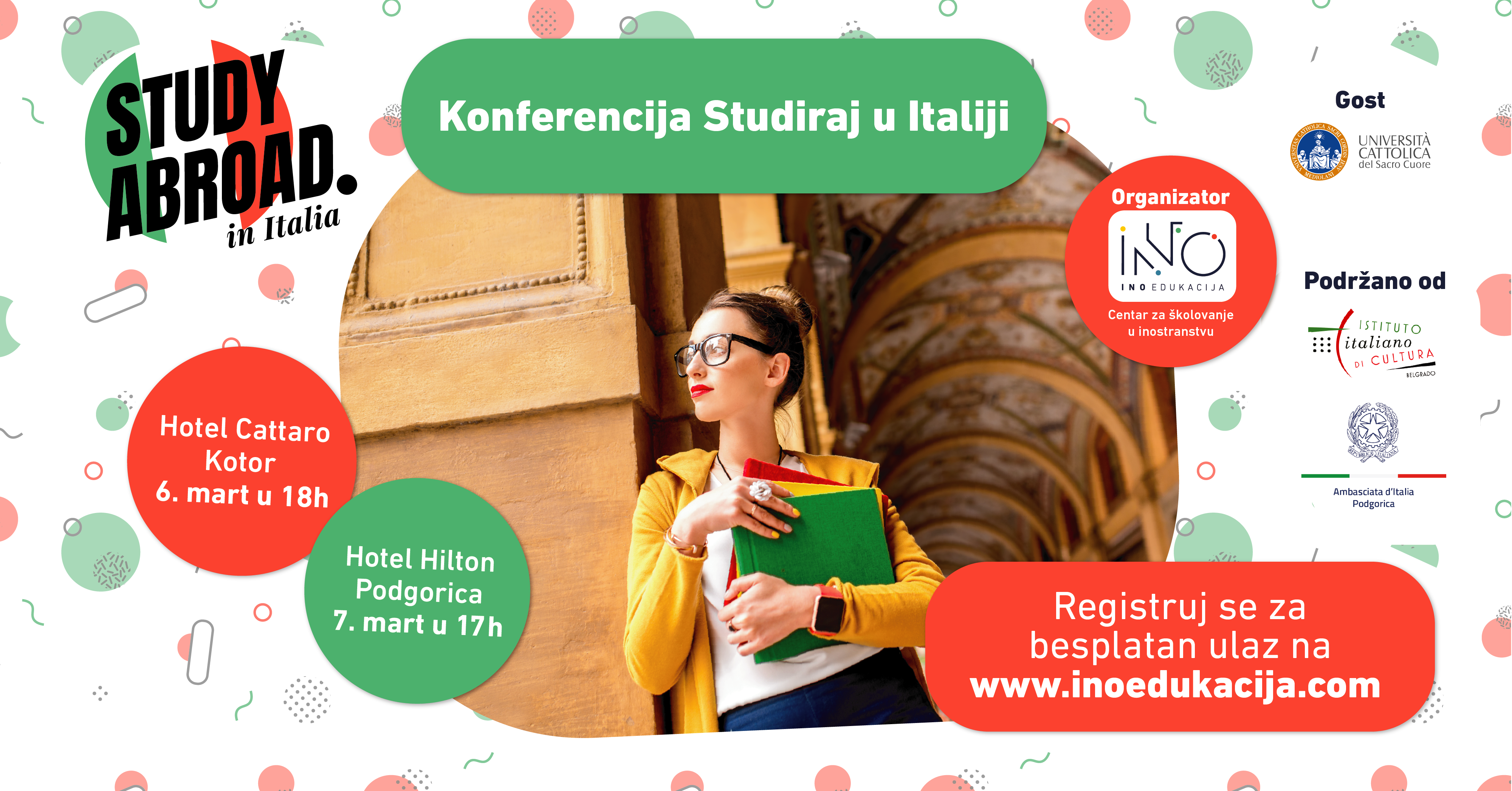 Studiraj u Italiji - Konferencija u Kotoru i Podgorici